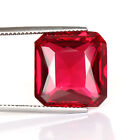 Lab-Created Square Cut 13.Carat Red Ruby  Gemstone For Jewelry Making