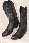 Justin Buck 1409 Mens 11 D B Black Leather Western Cowboy Boots