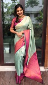 Saree Blouse Designer Bollywood Party New Sari Wedding Wear Indian Pakistani