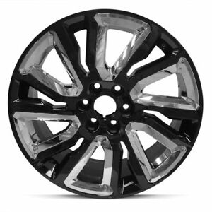 22 Inch Aluminum Wheel Rim for 14-21 GMC Sierra 1500 6 Lug 139.7mm Black