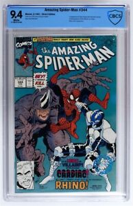 New ListingAmazing Spider-Man #344  CBCS NM 9.4  1991 Marvel  Cletus Cassidy cameo