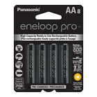 Panasonic Eneloop Pro AA Rechargeable Batteries 8 Pack