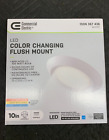 Commercial Electric 10 in. 18-Watt Color Selectable LED Flush Mount Disk Light