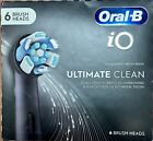 Oral-B io Series Ultimate Clean 6 Replacement Brush Heads White/ Black