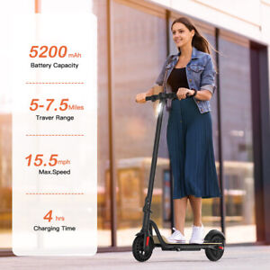 Folding Electric Scooter Adult Kick E-Scooter Safe Urban Commuter 5.2Ah 250w