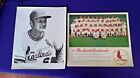 1968 ST. LOUIS CARDINALS TEAM ISSUE PHOTO CARD W/ ROGER MARIS NICE + MUSIAL STAN