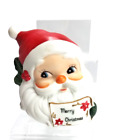 Vintage MCM Josef Originals Ceramic Santa Claus Napkin/Card Holder= Japan
