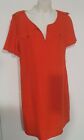 Tory Burch Orange Linen Tunic Dress sz 12