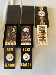 Lot Of 3 Pittsburgh Steelers Season Ticket Holder Exclusives In Boxes 2021 22 23