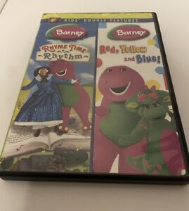 Barney Rhyme Time Rhythm/Red Yellow and Blue! Double Feature DVD Rare Region 1