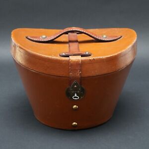 Top Hat Silk Antique M. Hat Case Box Leather The Leading 55.5