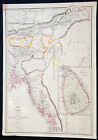 1858 Edward Weller Large Antique Map of Bangladesh, Assam, Sri lanka Ceylon