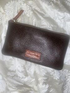 Dooney and Bourke vintage pebbled leather zip wallet ID holder
