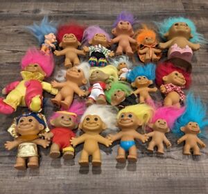 New ListingVintage Russ Troll Doll Collection Halloween ~ Witch ~ 19 Dolls