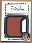 2014 Topps Museum David Freese Auto #1/1 JUMBO GAME-USED PATCH - CASE HIT