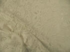 Embroidered Stretch Lace Apparel Fabric Sheer Ivory Paisley Floral OO49