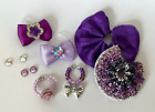 8 PC Clothes Accessories Custom Lot for Littlest Pet Shop LPS Skirt Bows Collars