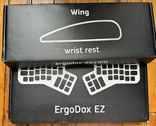 ergodox ez White Keyboard with wrist rests | Cherry Mx Brown switches