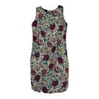 Sag Harbor Womens Brown Multicolor Floral Sleeveless Dress Size Petite Small PS