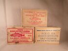 3 Antique Small Wood Box W/ Advertising Newell, PickOSea Star of the Sea Codfish