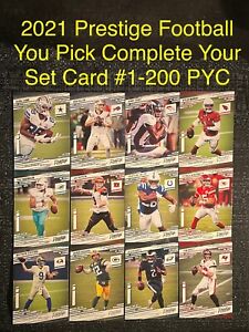 2021 Panini Prestige Football BASE COMPLETE YOUR SET YOU PICK CARD #1-200 PYC