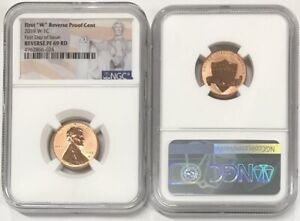 2019 W Lincoln Cent Reverse Proof NGC PF 69 RD FIrst Day Of Issue Flag