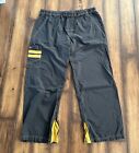 Vintage Nike Track Pants Men’s Large Gray & Yellow Inseam 32” Baggy Y2K