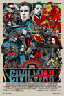 Captain America Civil War Tyler Stout  Mondo Screen Print Poster #d 700 Marvel