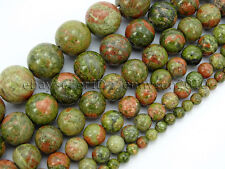 Natural Unakite Gemstone Round Loose Beads 16'' 2mm 3mm 4mm 6mm 8mm 10mm 12mm