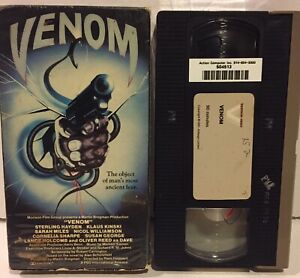Venom 1981 Rare VHS Piers Haggard VESTRON NON-Rental