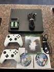 XBOX ONE X 1TB CONSOLE W/ CONTROLLERS AND POWERCORDS + Games RS - Bad Disc Drive