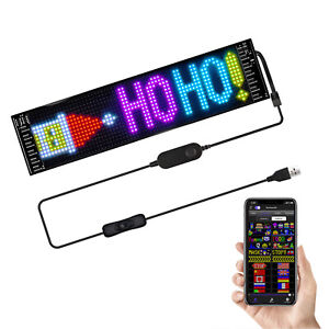 Car LED Sign Bluetooth APP Control LED Message Scrolling Display Board for Shop