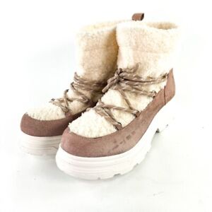 Womens BP Summit Faux Fur Chunky Winter Boots US Size 9.5