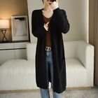 Women's cashmere cardigan autumn long knitted V-neck cardigan