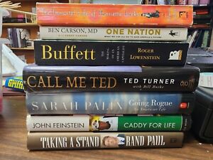 Books. Non-fiction Books. Lot Of 7. Mixed. Overstock Sale. Political, Biographie