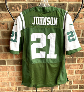 NFL New York Jets Chris Johnson 21 Nike Sewn Green Jersey Men 44