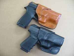 Azula Leather Seated Cross Draw Handgun Holster CCW For..Choose Gun & Color - A
