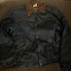VTG Wrangler Jacket Small 38 Corduroy Collar Sherpa Lined Denim Jean USA 70s