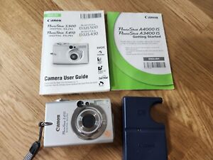 New ListingCanon PowerShot S410 ELPH Digital Camera With Battery & Charger Tested Mint