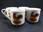 Country Barn Rooster Tabletops Coffee Cups-Set of 4 C