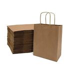 New ListingBrown Paper Bags with Handles - 8x4x10 Inch Pack Small Kraft Shopping Bags, 50