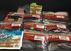 Lot of 12 Packs of Soft Plastic Lures Worms Zoom Bass Love em Berkley Gulp USED