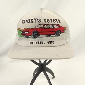 Vintage Tansky's Toyota Celica Supra Columbus OH Snapback Trucker Hat Cap 80's