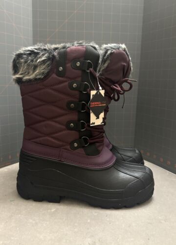 winter boots women waterproof size 9