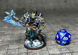 Hand Painted Orc Barbarian | Fighter 32mm Miniature D&D DnD TTRPG Artisan Guild
