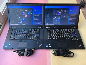 Lot of 2 LenovoThinkPad T520 Core i7-2620M 750GB 8GB RAM WEBCAM BLUETOOTH NVIDIA