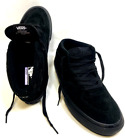 Vans Half Cab Black Suede Pop Cush Skateboarding Shoes Mens SIZE 9 See Pictures