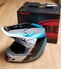 Bell Moto-9 FLEX Division Carbon Helmet M Medium Matte White Black Blue 7111430