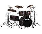 ddrum Hybrid 6pc Acoustic/Electric Drum Set - Satin Black - Open Box