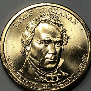 2010 D - James Buchanan Presidential Golden Dollar Coin